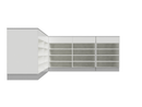 Flexi Counter Grey L- Shape