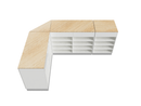 Flexi Counter Oak L- Shape