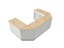 Flexi Counter Oak U-Shape