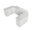 Flexi Counter Grey U-Shape