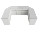 Flexi Counter Grey U-Shape