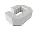 Flexi Counter  Grey Circle Shape
