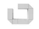 Flexi Counter  Grey Circle Shape