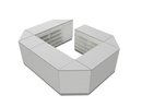 Flexi Counter  Grey Circle Shape