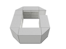 Flexi Counter  Grey Circle Shape